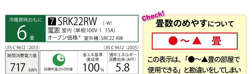 三菱重工ビーバエアコン SRK22RW