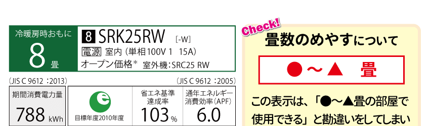 三菱重工ビーバエアコン SRK25RW
